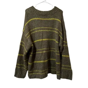 Aerie Women Size Large‎ Knit Sweater Wool Blend Preppy Loungewear Modern Winter thumbnail 2