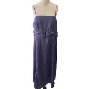 Vintage 80s Madison Leigh Eggplant Purple Sleeveless Dress Size 14 NWT Deadstock thumbnail 2