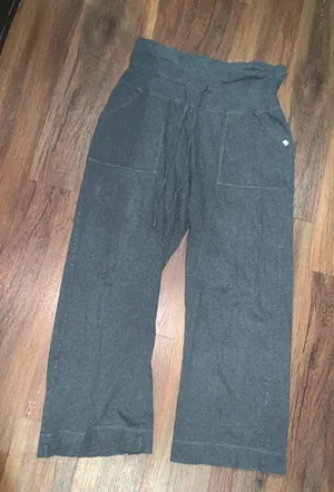 Pact Dark Gray Organic Cotton high rise lounge pants pj cozy casual fall thumbnail 1