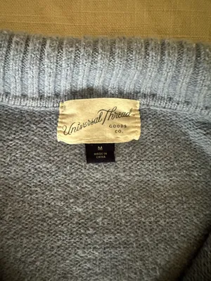 Universal Thread 3/4 Zip Fleece Blue Size M thumbnail 3
