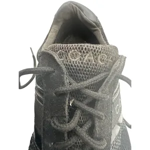 Coach Size 6 Black Monogram Sneakers Mesh Leather Trim Lace-Up Casual Shoes thumbnail 8
