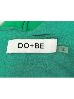 DO+BE Emerald Green Ruffle Wrap Mini Dress Sz L thumbnail 9