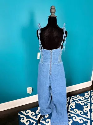 Denim Jumpsuit Francesca's thumbnail 4
