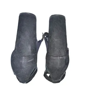 Urban Outfitters Faux Suede Heels Grommet‎ Open Toe Ankle Strap Shoes Women 8 thumbnail 4