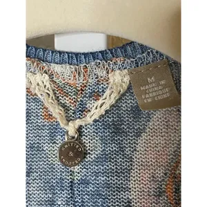 New Knitted & Knotted Anthropologie Open Cardigan‎ Linen Cotton Blend Sz M thumbnail 3