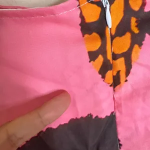 Nice To Meet You Women's Tropical Animal Print Midi Dress Pink Medium thumbnail 9