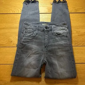 Mother high waisted looker dagger ankle fray Lacey saloon 23 jeans thumbnail 7