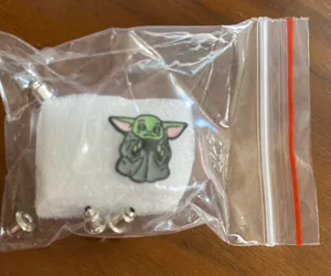 Star Wars Boutique Baby yoda kawaii stud earrings thumbnail 3