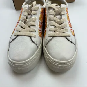 Soludos Hot Stuff Ibiza Platform Sneaker Womens Size 7 White‎ Multi Lace-Up NEW thumbnail 11
