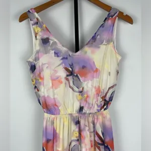 Show Me Your Mumu Watercolor Artsy Faux Wrap Sleeveless Kendall Maxi Dress‎ thumbnail 3