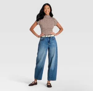 Target Wide Leg Barrel Jeans  thumbnail 2