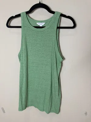 Banana Republic 100% Linen Super Soft Tank Top Size Small Light Green thumbnail 2