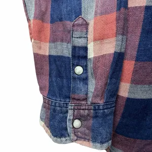 American Eagle Boyfriend Fit Shirt Womens XL Plaid Snap Button Western Cowgirl thumbnail 9