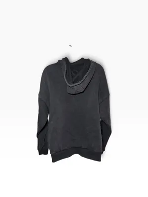 Social Collision Star Patch Safety Pin Grunge Hoodie Sweatshirt thumbnail 3