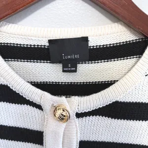 Lumiere Women's Striped Preppy Cardigan Sweater Size Small NWT‎ thumbnail 8