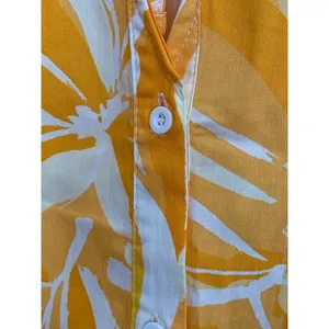 Sugarlips Floral Ruffle Mini Dress Yellow Size M Cotton thumbnail 10