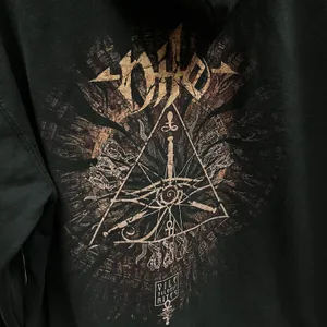 NILE Vile Nilotic Rites Double Sided Full Zip Fleece Hoodie Sweatshirt Unisex L thumbnail 3