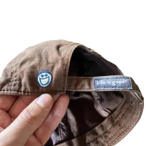Vintage y2k Biker Chick Brown Baseball Hat 🔥 thumbnail 2