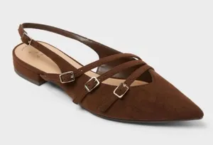 A New Day Women’s Twiggy Multi Buckle Mini Heel Flats thumbnail 1