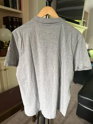 ASOS Gray Melange Polo Shirt thumbnail 2