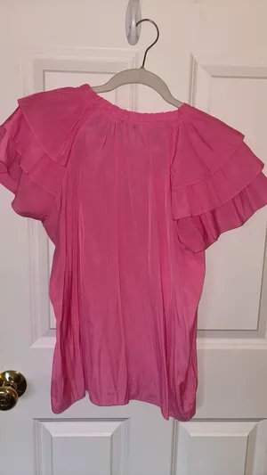 Rose + Olive summer blouse top thumbnail 2
