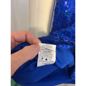 Windsors Blue Sequin Off The‎ Shoulder Bodycon Mini Dress Ruched Party thumbnail 6