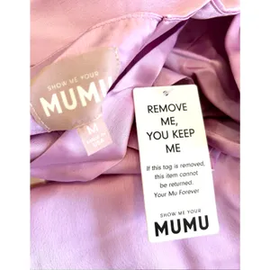 Show Me Your Mumu Mina Midi Dress Purple Pink Luxe Satin M NWT thumbnail 6