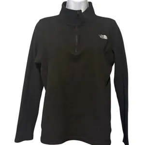 The North Face Women’s Black 1/4 Zip Mock Neck Fleece Pullover Shirt Jacket L thumbnail 1