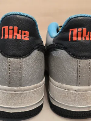 {7Y/W8.5} Nike Air Force 1 GS Sky Nike Metallic Silver Hyper Crimson Toggle thumbnail 9