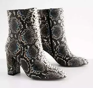 Chinese Laundry Women's Koraline Multi-Color Snake Print‎ Ankle Heeled Boots 7 thumbnail 1