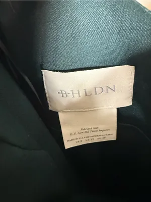 BHLDN Ana Crepe Emerald Green Midi Dress Size 8 thumbnail 5