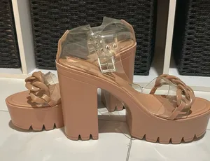 These Three Boutique Platform Heels Nude thumbnail 1
