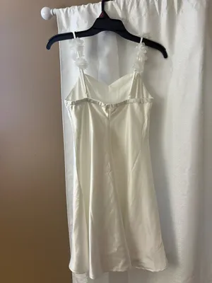White satin mini dress Size M thumbnail 5
