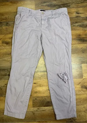 J. Crew Light Mauve Chino Pants size 10 thumbnail 1