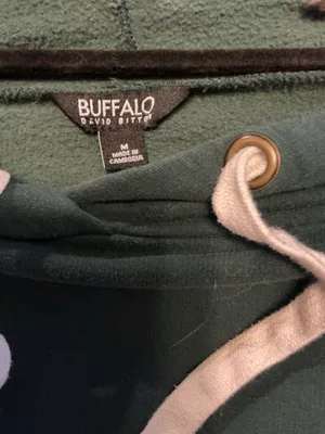 Buffalo David Bitton Forest Green Hoodie - Size Medium thumbnail 3