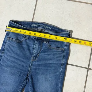American Eagle Women Blue‎ Denim Hi-Rise Jegging Jeans Next Level Stretch size 0 thumbnail 8