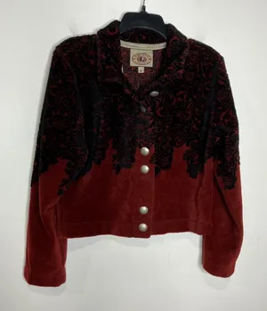 Vintage County Clothing‎ Company fuzzy jacket women's size medium cozy winter thumbnail 1