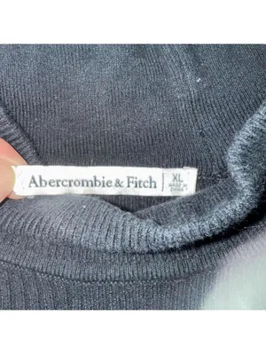 ABERCROMBIE & FITCH BLACK RIBBED DRESS WITH REMOVABLE SHRUG thumbnail 4