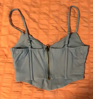Princess Polly Blue Halter Top thumbnail 3