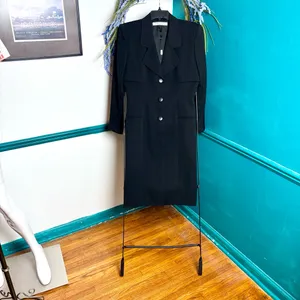 Tahari Black Tailored coat dress thumbnail 9