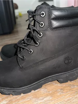 Timberland Black Lace-Up Nubuck Ankle Boots thumbnail 3