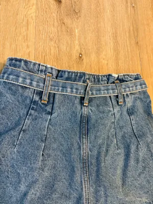 Abercrombie and Fitch Paperbag Tie Denim Jean Shorts thumbnail 8