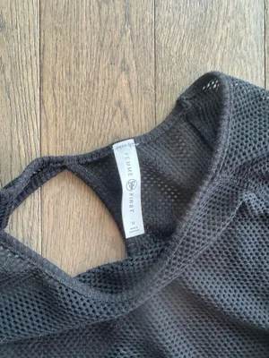 Femme First black top, pool cover up, medium thumbnail 2