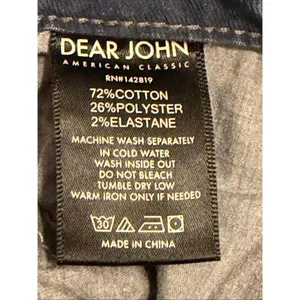 Dear John Marbled Grayish Blue Low Rise Lightweight Corduroy Jeans Size 27 (7302 thumbnail 8