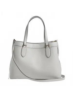 Kate Spade Sienna Medium Satchel Crossbody Bag PLATINUM GREY thumbnail 4