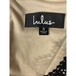 Lulus Black Crochet Lace V-Neck Bodycon Mini Cocktail Dress Small thumbnail 8