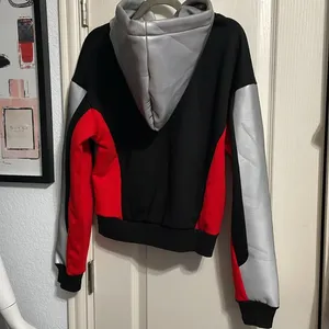 💙💖 NWT I.AM.GIA Sabrina Black Fleece Reflective Hoodie thumbnail 4