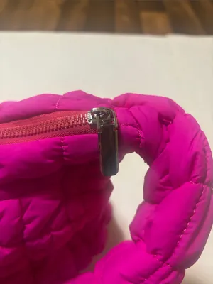 Hot Pink Padded Quilted Crossbody Shoulder Bag Fuchsia Pink Neon Barbie E-Girl thumbnail 10