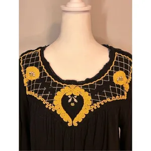 Free People Crepe Crop 3/4 Sleeve‎ Blouse size L BIN O thumbnail 3