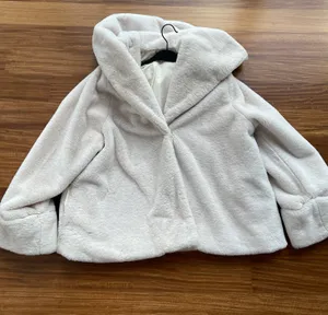 Faux Fur Hoodie Cape Coat thumbnail 1